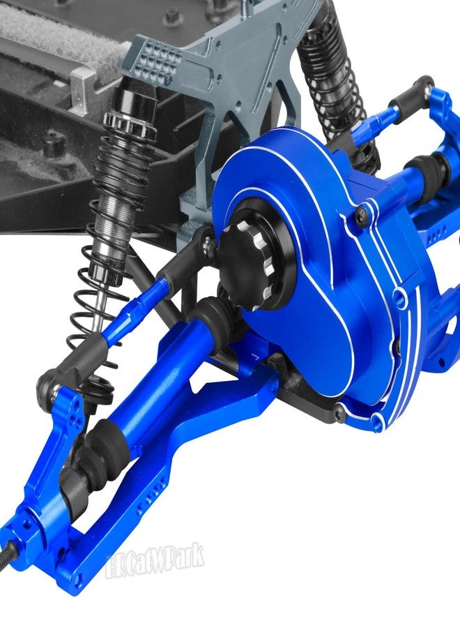 قطع غيار مُحسّنة لمحاور عمود الدوران من BRCatWPark لسيارات Rustler 2WD (VXL)/Stampede 2WD (VXL) بمقياس 1/10، مصنوعة من فولاذ RC رقم 45، قطعتان من أعمدة الدوران CVD مع وصلات سداسية، لون أزرق داكن - Image 3